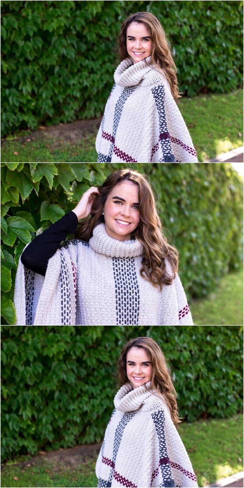 49 GLENCOE TARTAN PONCHO CROCHET PATTERN 1