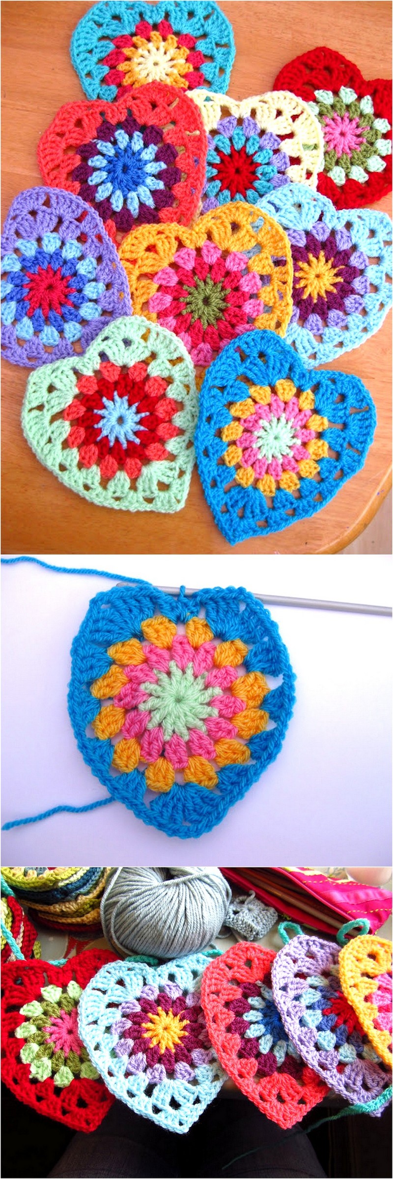 51 Sunburst Granny Hearts 1