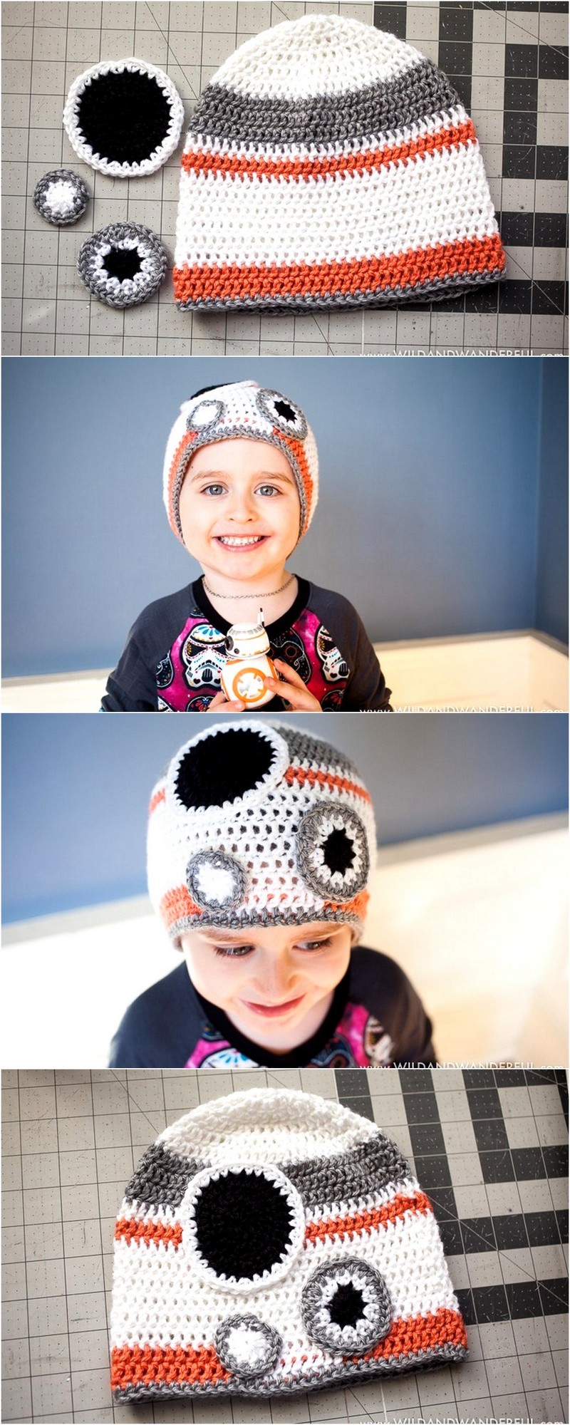 58 BB-8 Inspired Hat Free Crochet Pattern 1