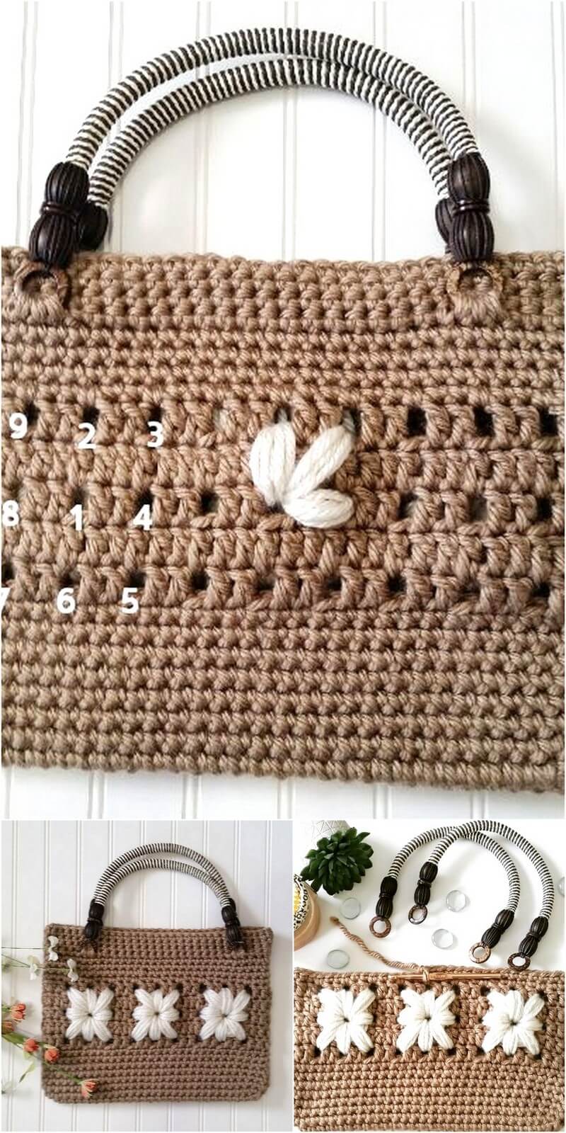 7 Daisy Lane Handbag – Free Crochet Pattern 1