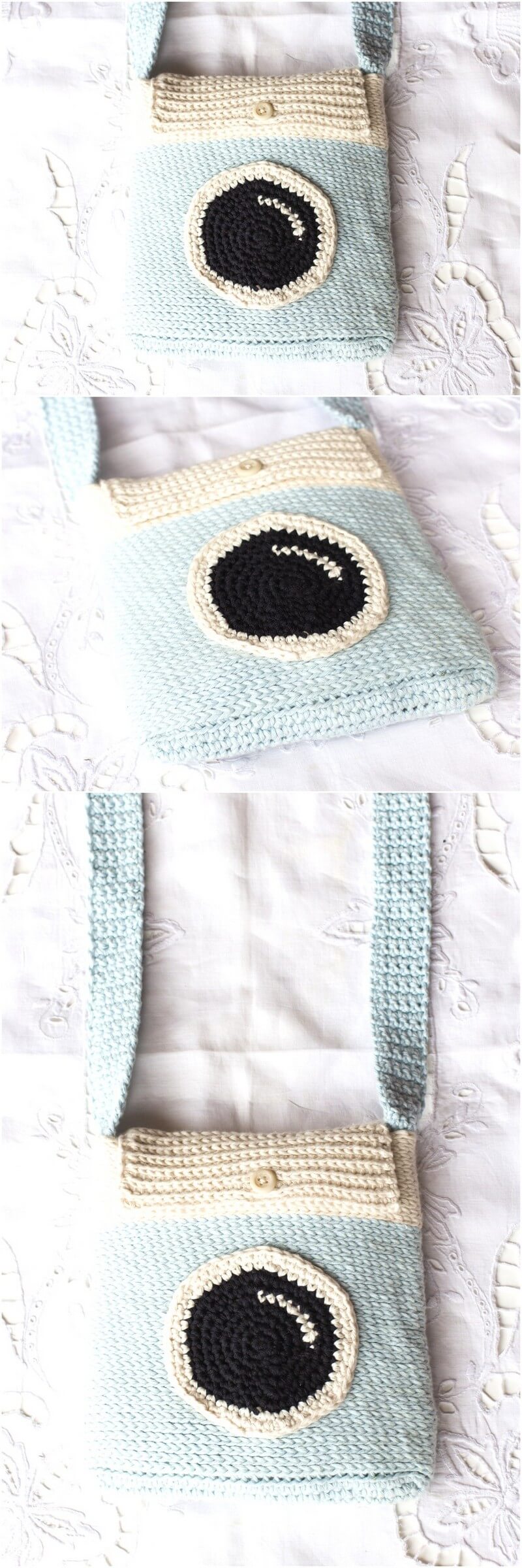 73 CAMERA SATCHEL BAG CROCHET PATTERN 1