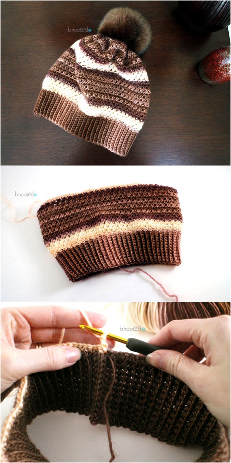 79 Crochet Woven Stitch Hat 2