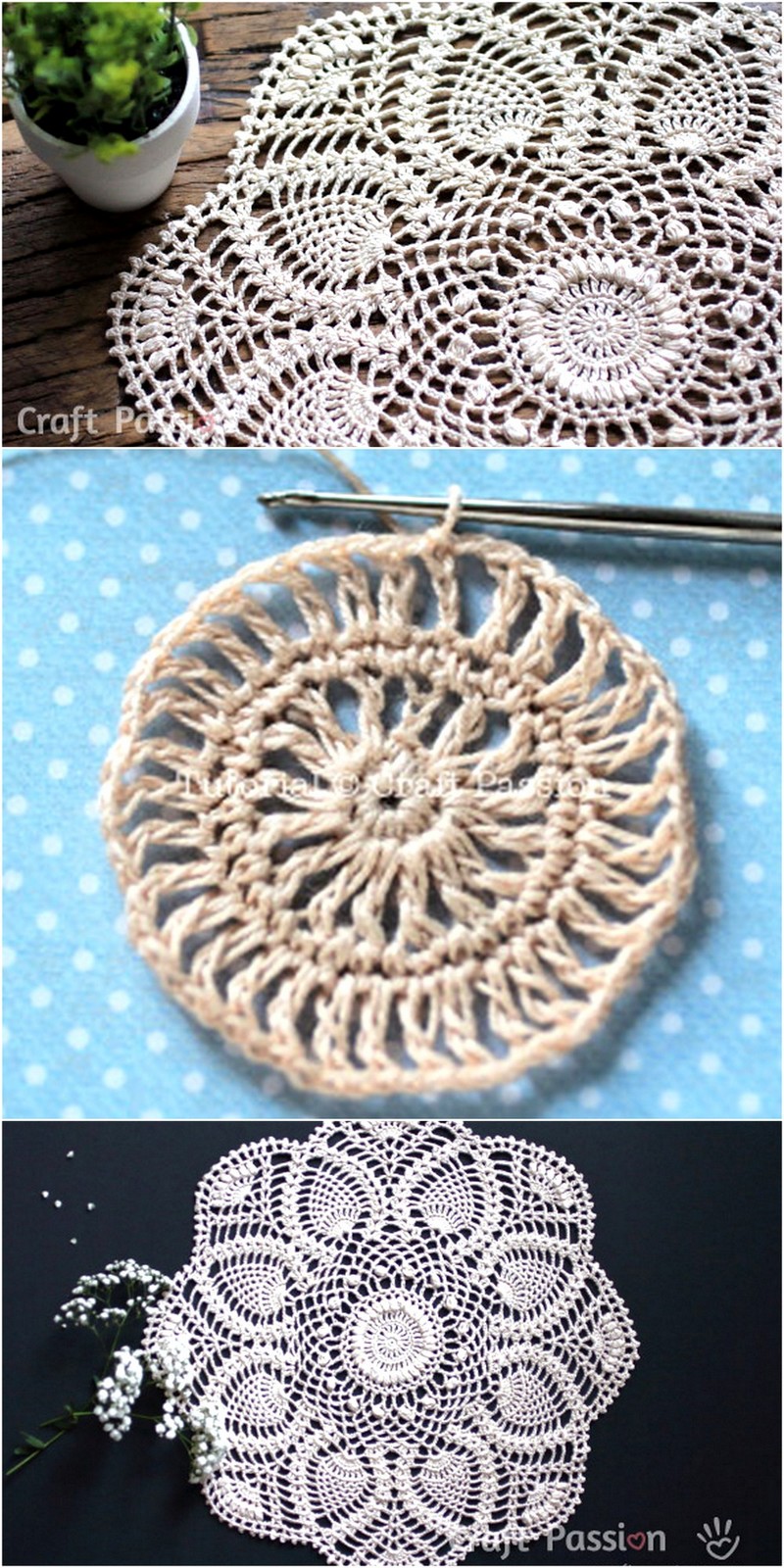 87 PINEAPPLE DOILY PATTERN 1
