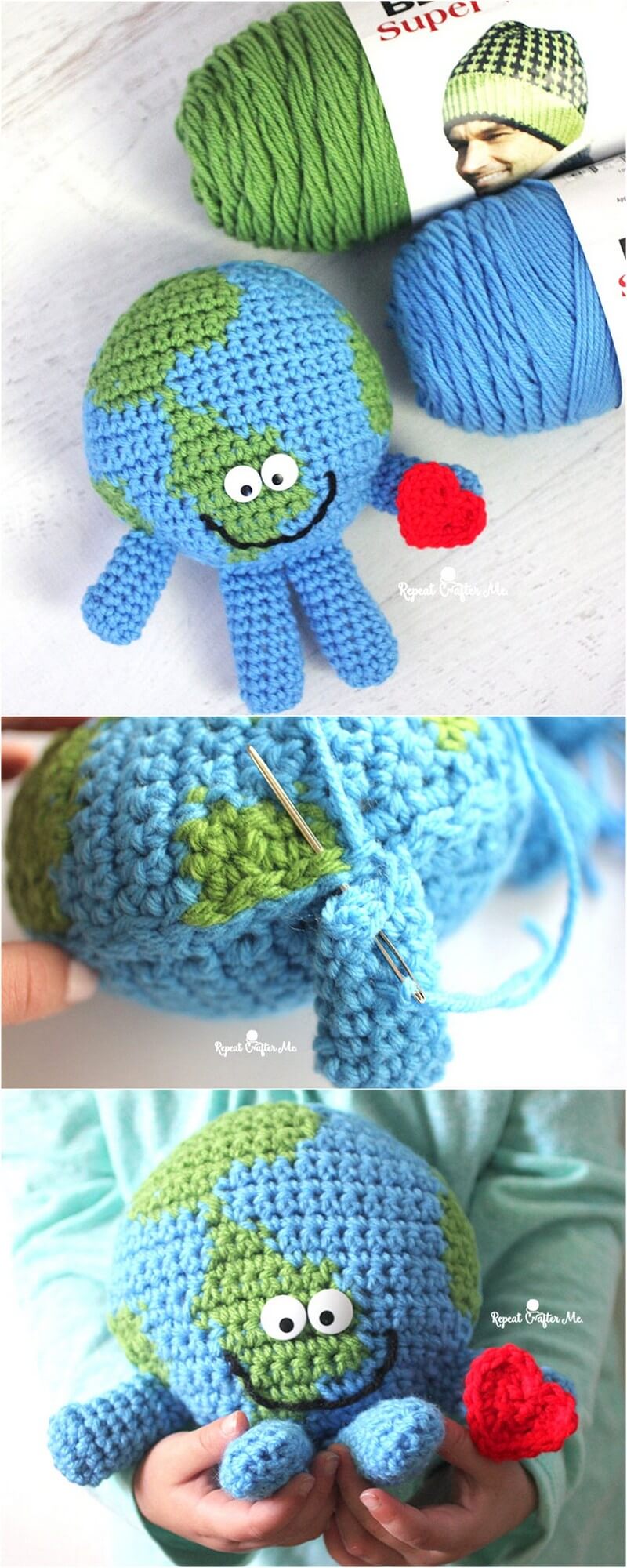 9 crochet planet earth cuddle buddy 1