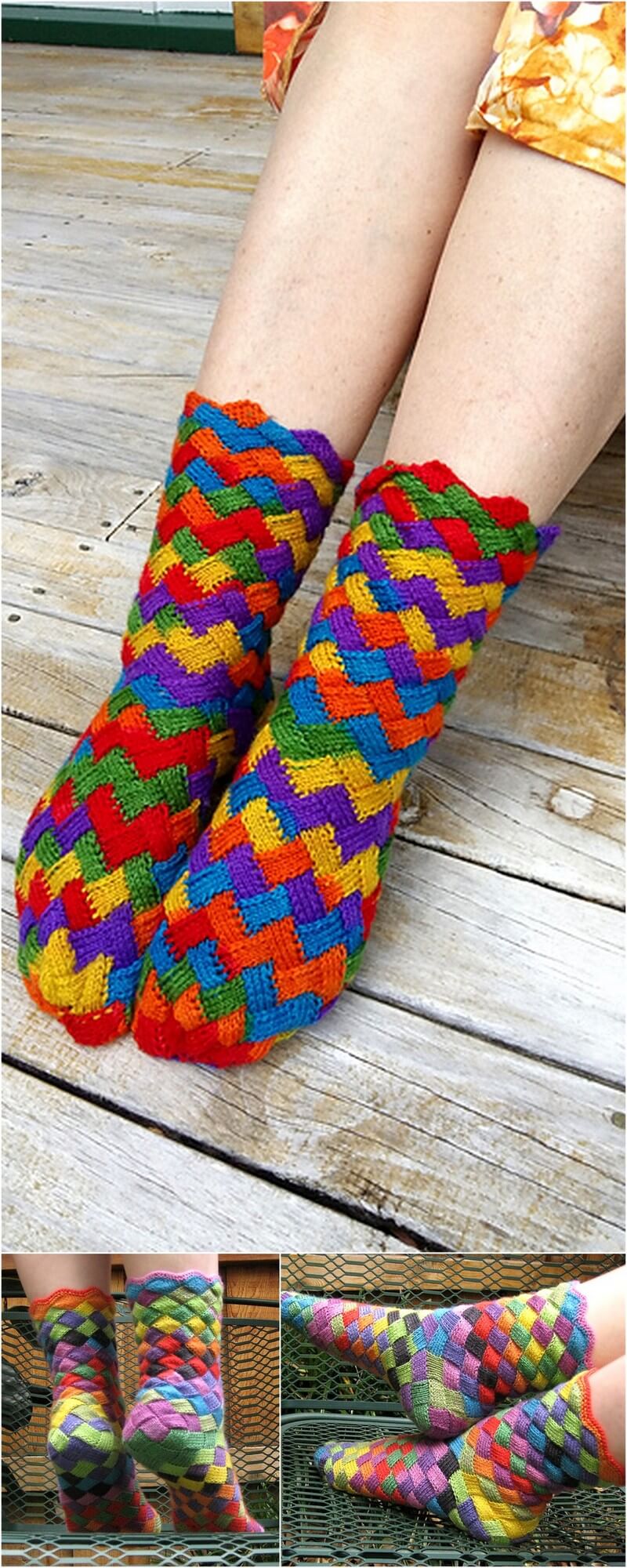 9 lonely-socks-club-entrelac-sock 1